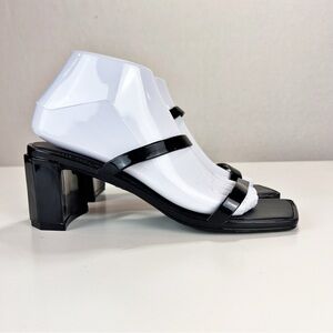 Jeffrey Campbell Jamm 2 Sandal Women’s Size 9 Black Strappy Heel Slip-on Summer